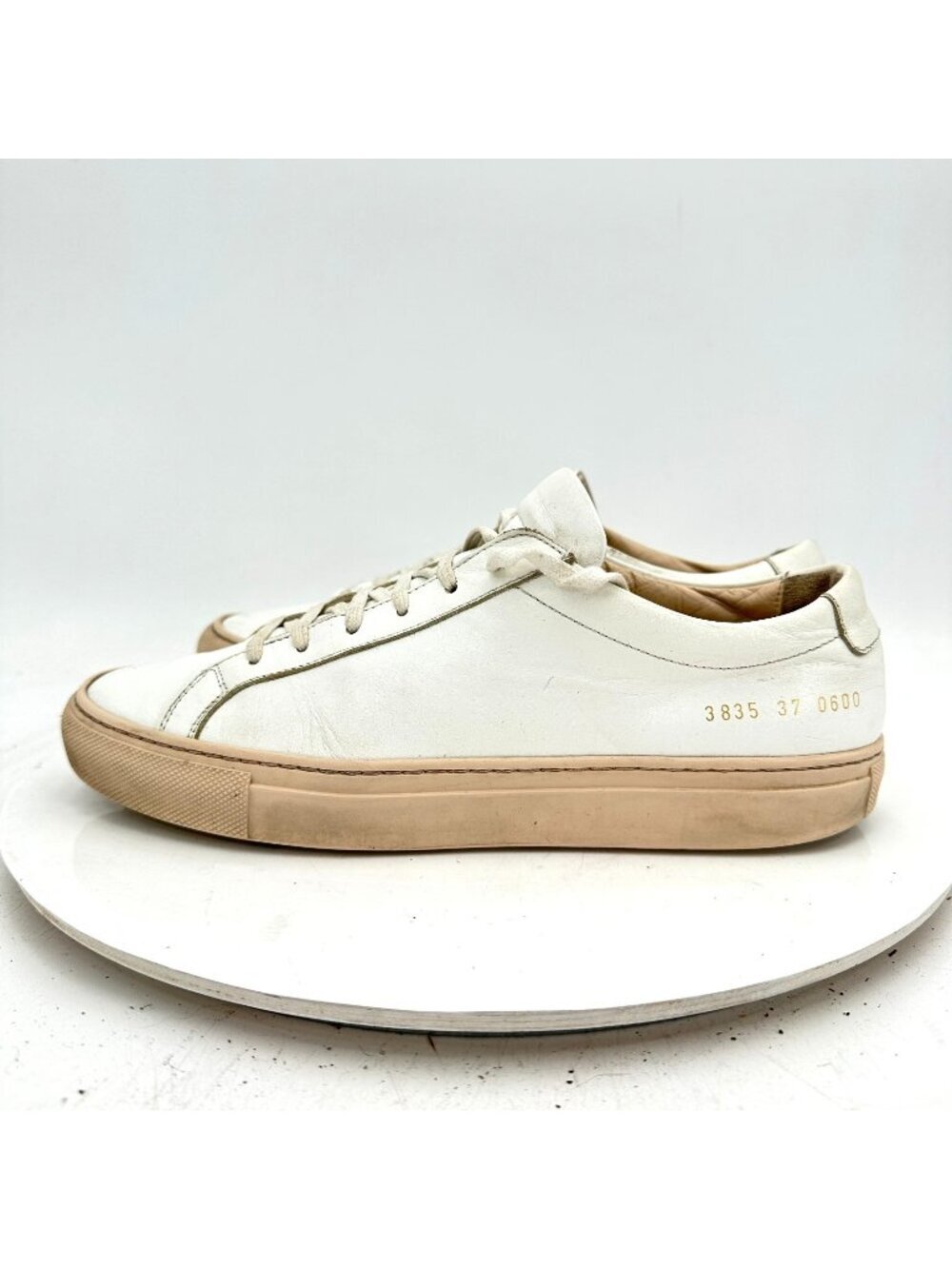 Woman By Common Projects Achilles Women Size EU 37 US 5.5 White Leather Shoes